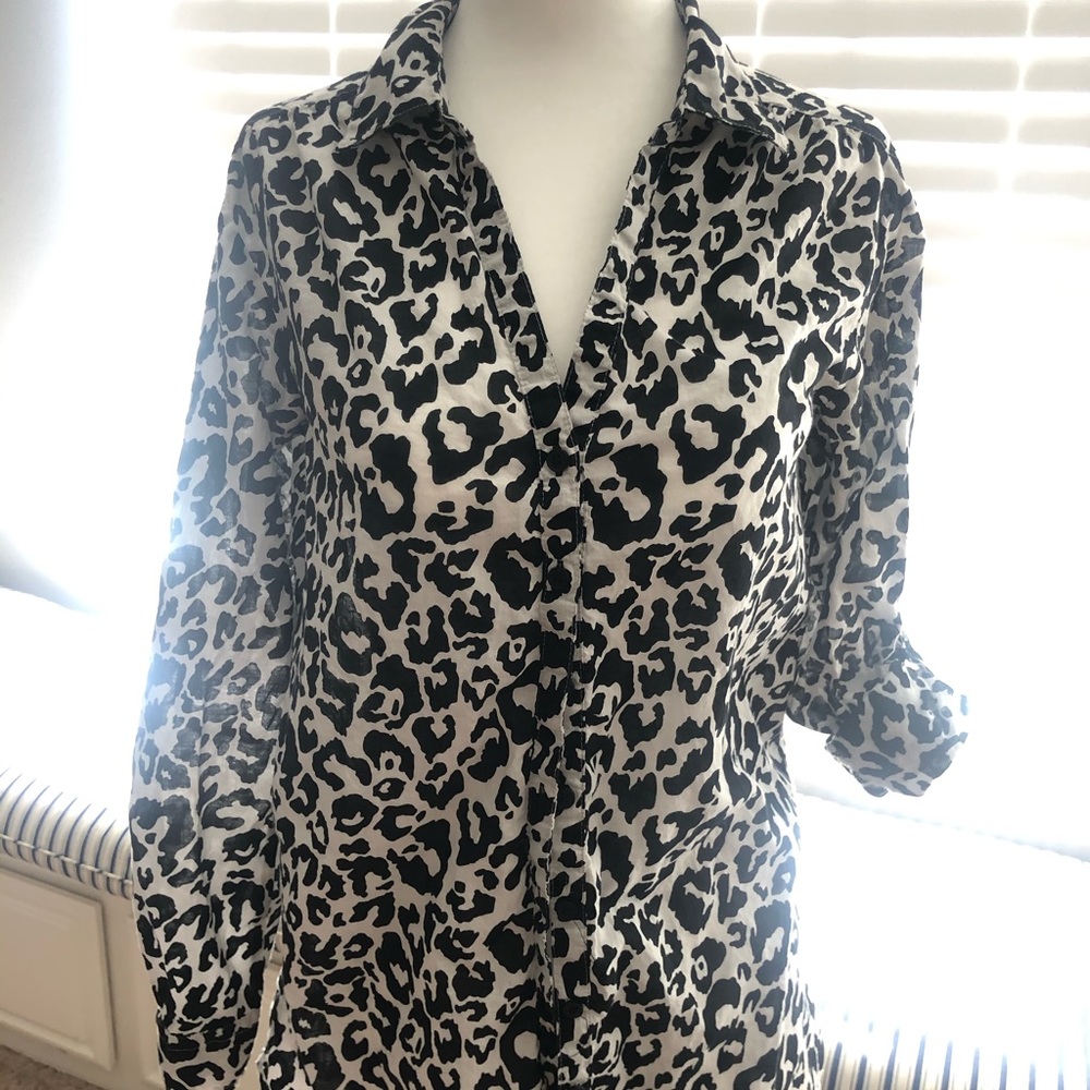 Animal print Button Down
